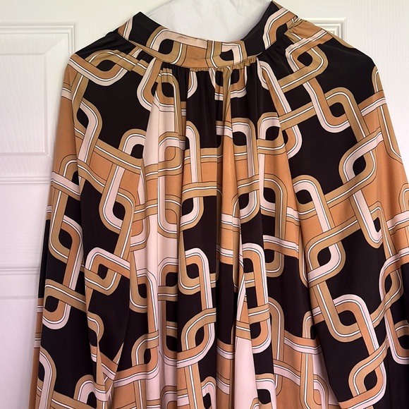 H&M Chain Link High Neck Silky Tent Dress - Picture 2 of 6